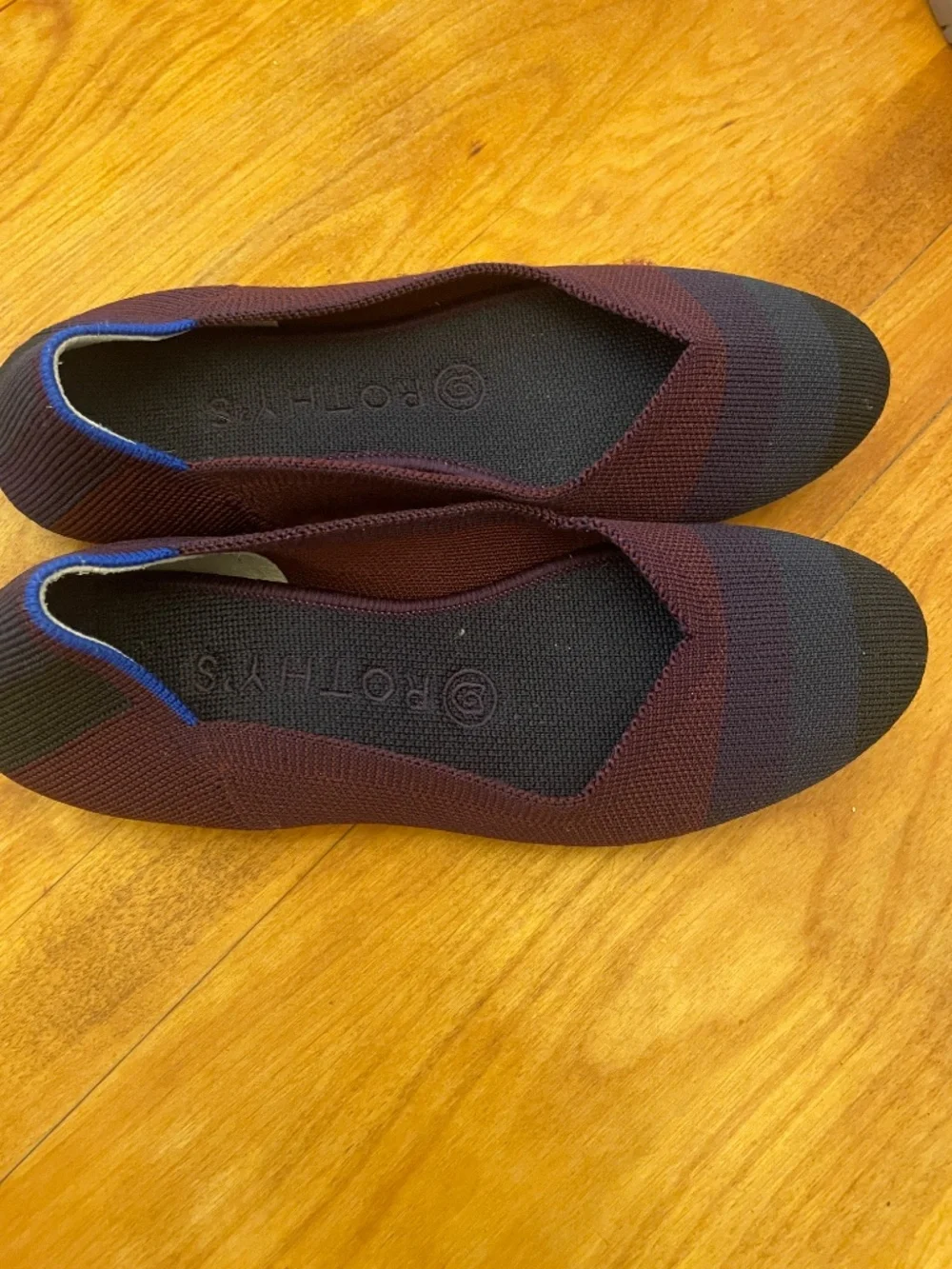 Rothy’s blackberry captoe flats, women’s size 7 EUC